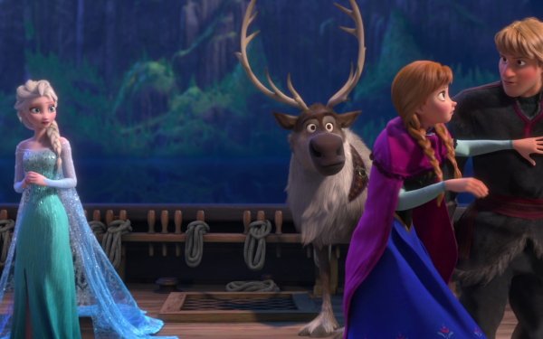 Movie Frozen Elsa Anna Sven Kristoff HD Wallpaper | Background Image