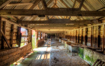 man made barn HD Desktop Wallpaper | Background Image