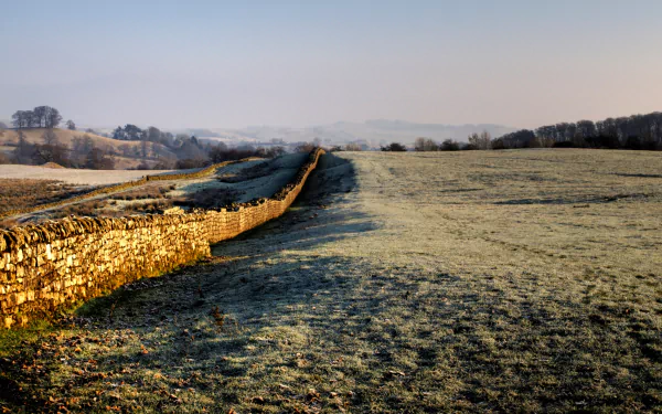 man made Hadrian's Wall HD Desktop Wallpaper | Background Image