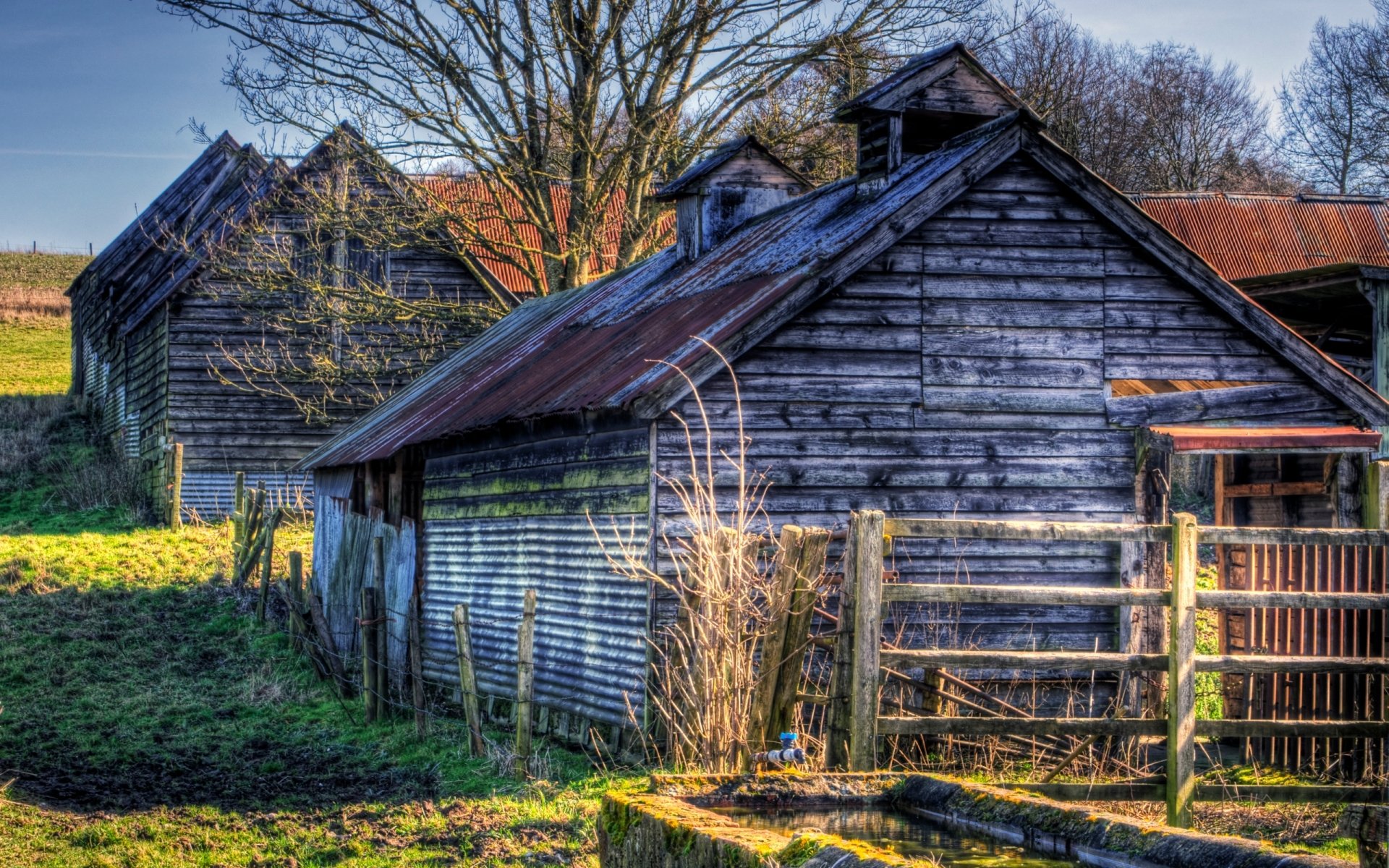 Download Man Made Barn HD Wallpaper