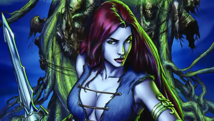 Comic Red Sonja HD Desktop Wallpaper | Background Image