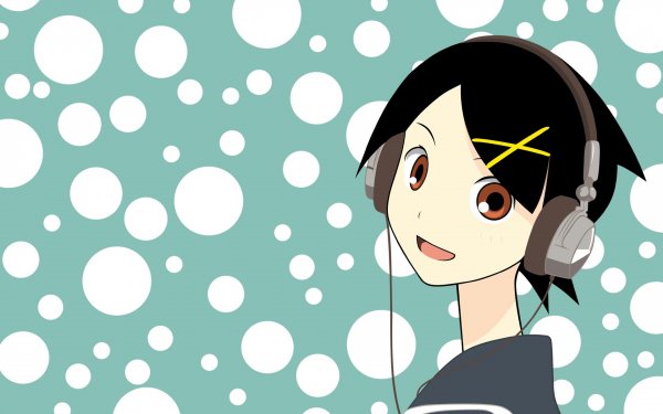 Anime Sayonara, Zetsubou-Sensei Kafuka Fuura Headphones HD Wallpaper | Background Image