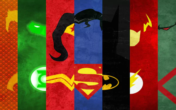 Martian Manhunter Wonder Woman Superman Batman Flash Green Lantern Aquaman Comic Justice League HD Desktop Wallpaper | Background Image