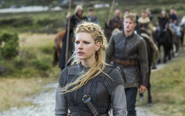 Vikings (2013) Lagertha (Vikings) Katheryn Winnick TV Show HD Desktop Wallpaper | Background Image