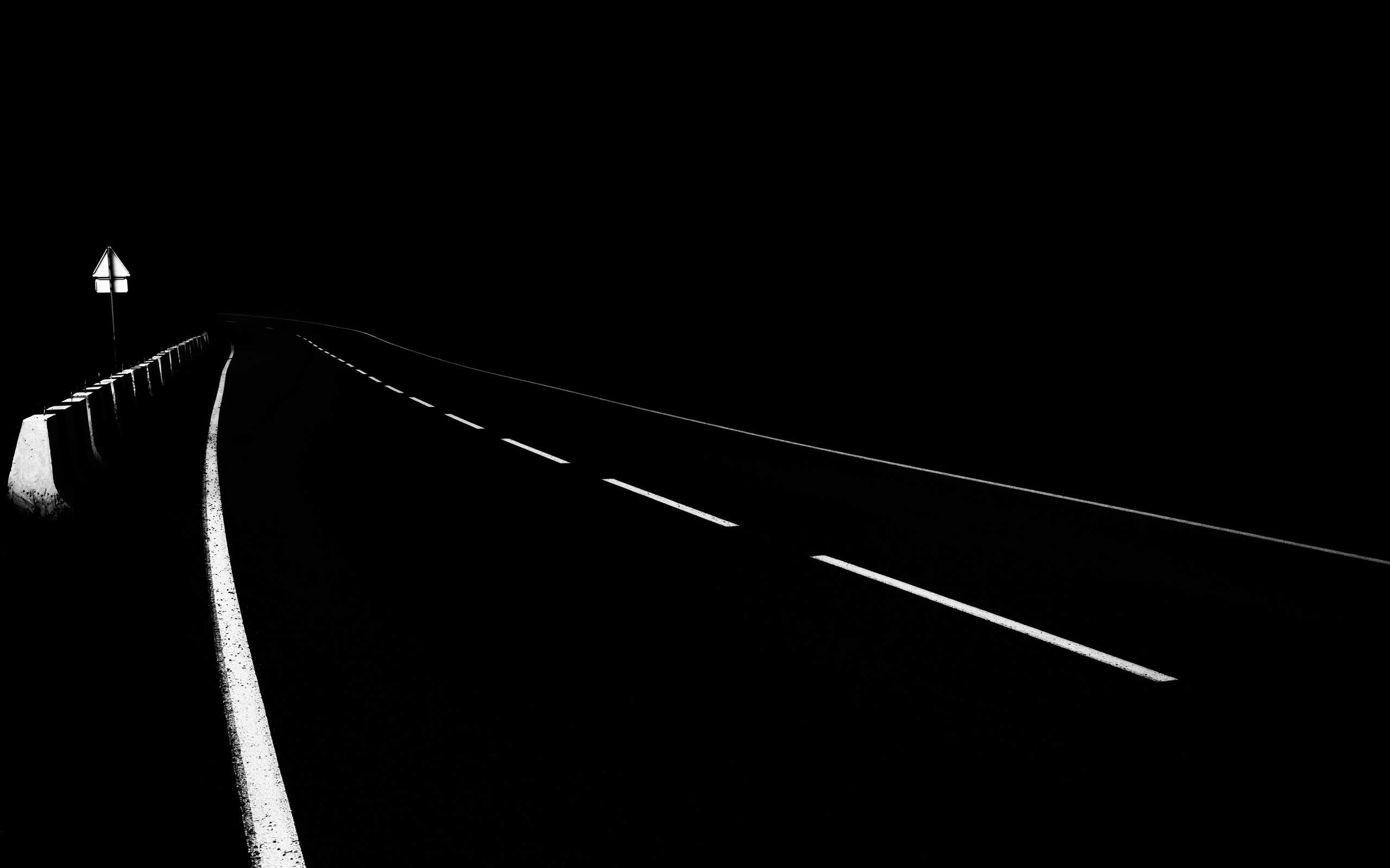 Back and White  Road  HD Wallpaper  Background Image 