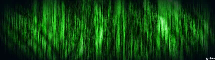 Panorama abstract green design with vertical streaks and textures, displayed in high definition as a PC desktop wallpaper background.