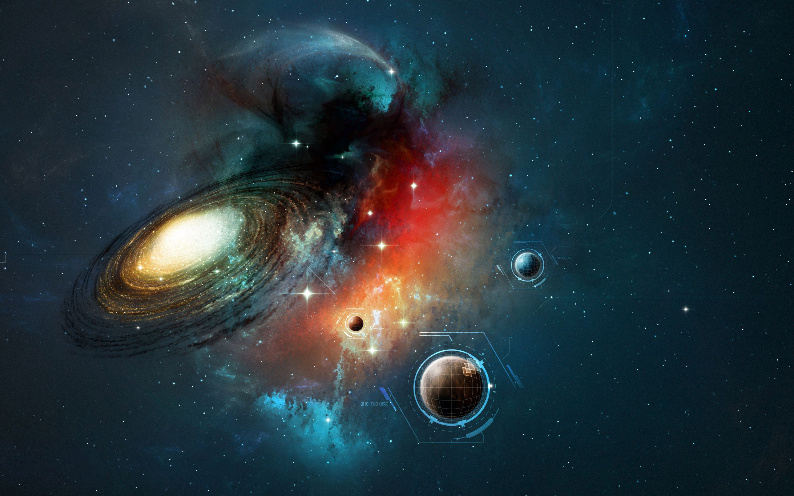 Download Cosmos Sci Fi Galaxy HD Wallpaper