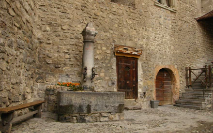 Switzerland Veytaux man made chateau de chillon HD Desktop Wallpaper | Background Image