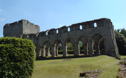 religious Buildwas Abbey HD Desktop Wallpaper | Background Image