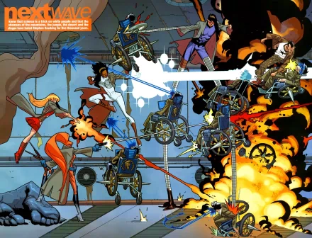 Comic Nextwave HD Desktop Wallpaper | Background Image