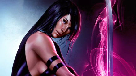 Comic Psylocke (Marvel Comics) HD Desktop Wallpaper | Background Image