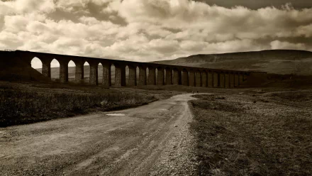 man made Ribblehead Viaduct HD Desktop Wallpaper | Background Image