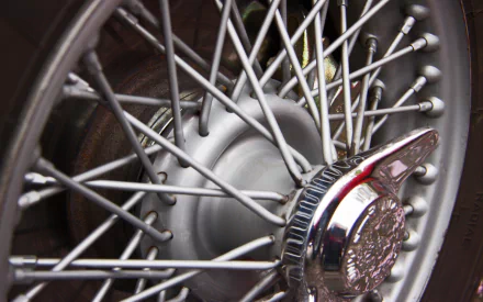 Austin-Healy 100 wire wheel