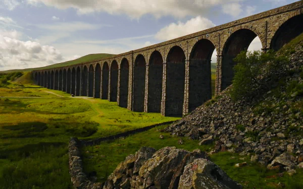 man made Ribblehead Viaduct HD Desktop Wallpaper | Background Image