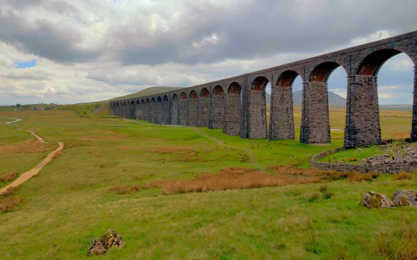 man made Ribblehead Viaduct HD Desktop Wallpaper | Background Image