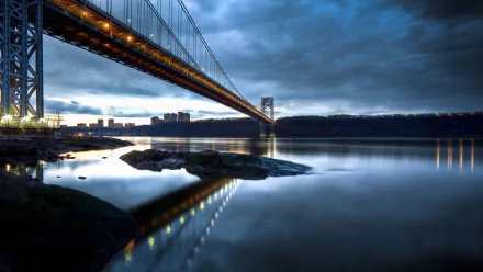 New York man made George Washington Bridge HD Desktop Wallpaper | Background Image