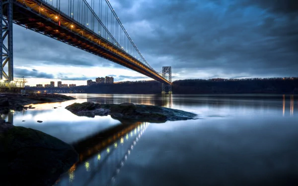 New York man made George Washington Bridge HD Desktop Wallpaper | Background Image