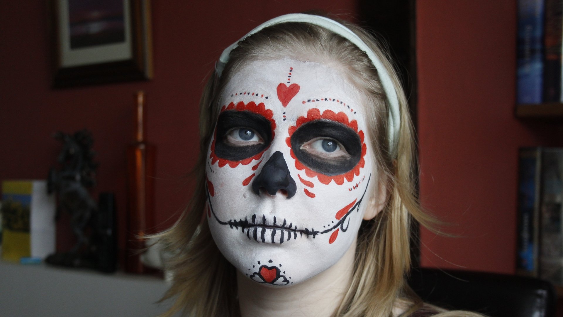 Download Artistic Sugar Skull 4k Ultra HD Wallpaper