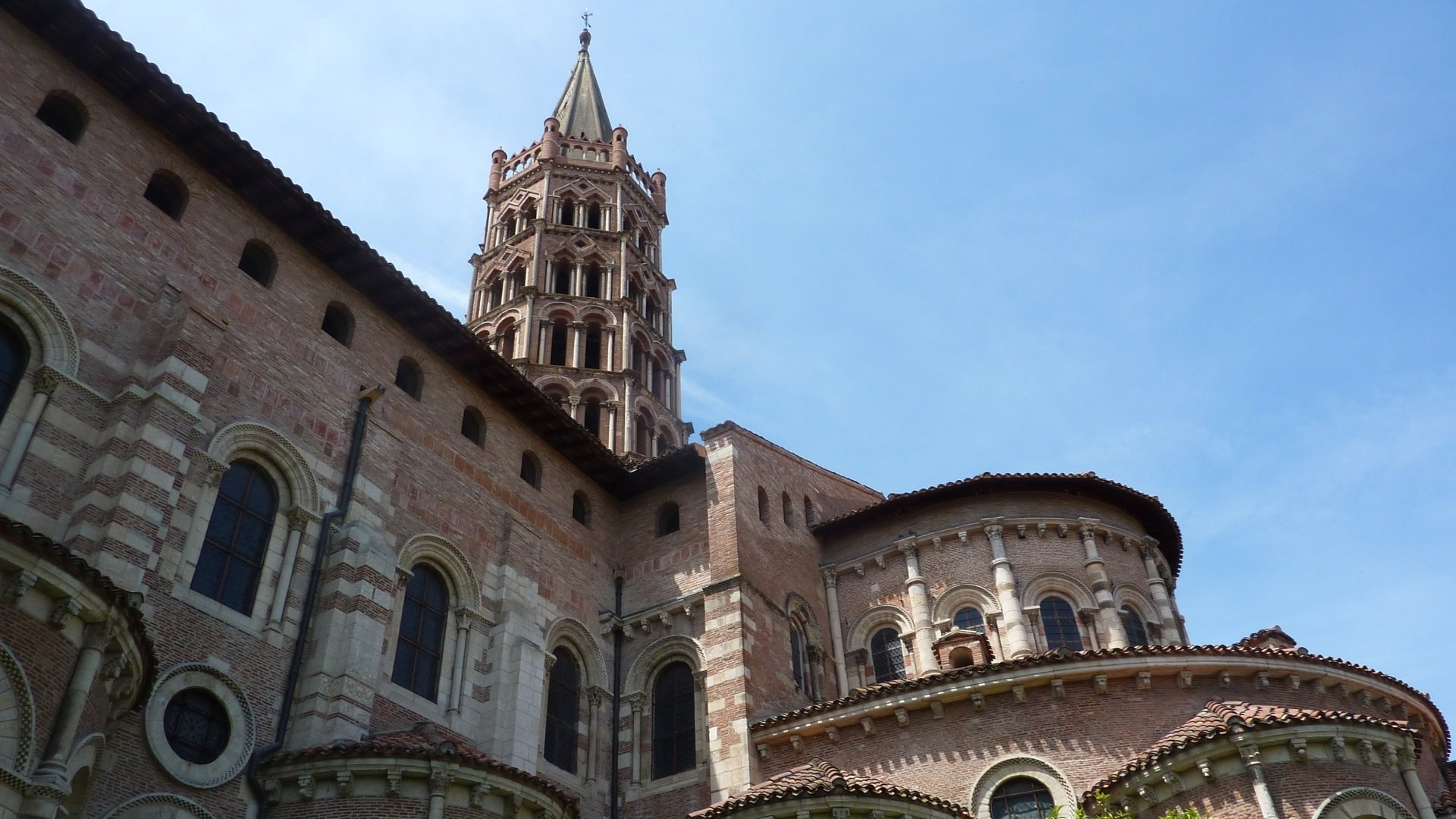 Download Religious Basilica Of St. Sernin, Toulouse HD Wallpaper