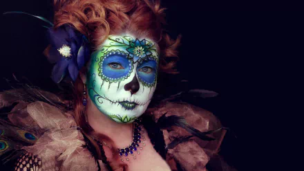 artistic sugar skull HD Desktop Wallpaper | Background Image