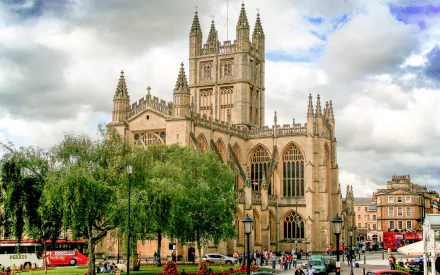 religious Bath Abbey HD Desktop Wallpaper | Background Image