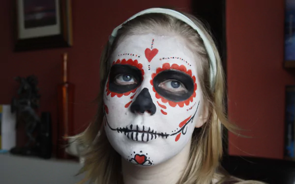 artistic sugar skull HD Desktop Wallpaper | Background Image