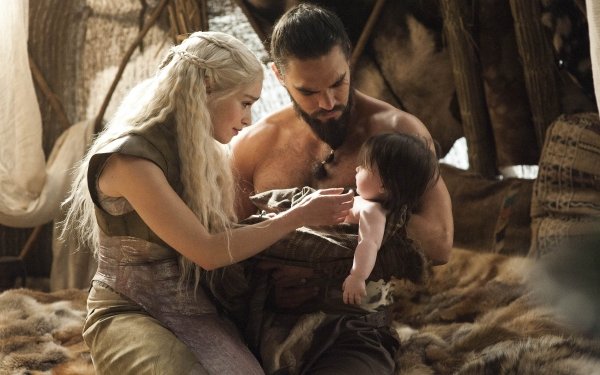 TV Show Game Of Thrones A Song of Ice and Fire Daenerys Targaryen Emilia Clarke Drogo Jason Momoa HD Wallpaper | Background Image