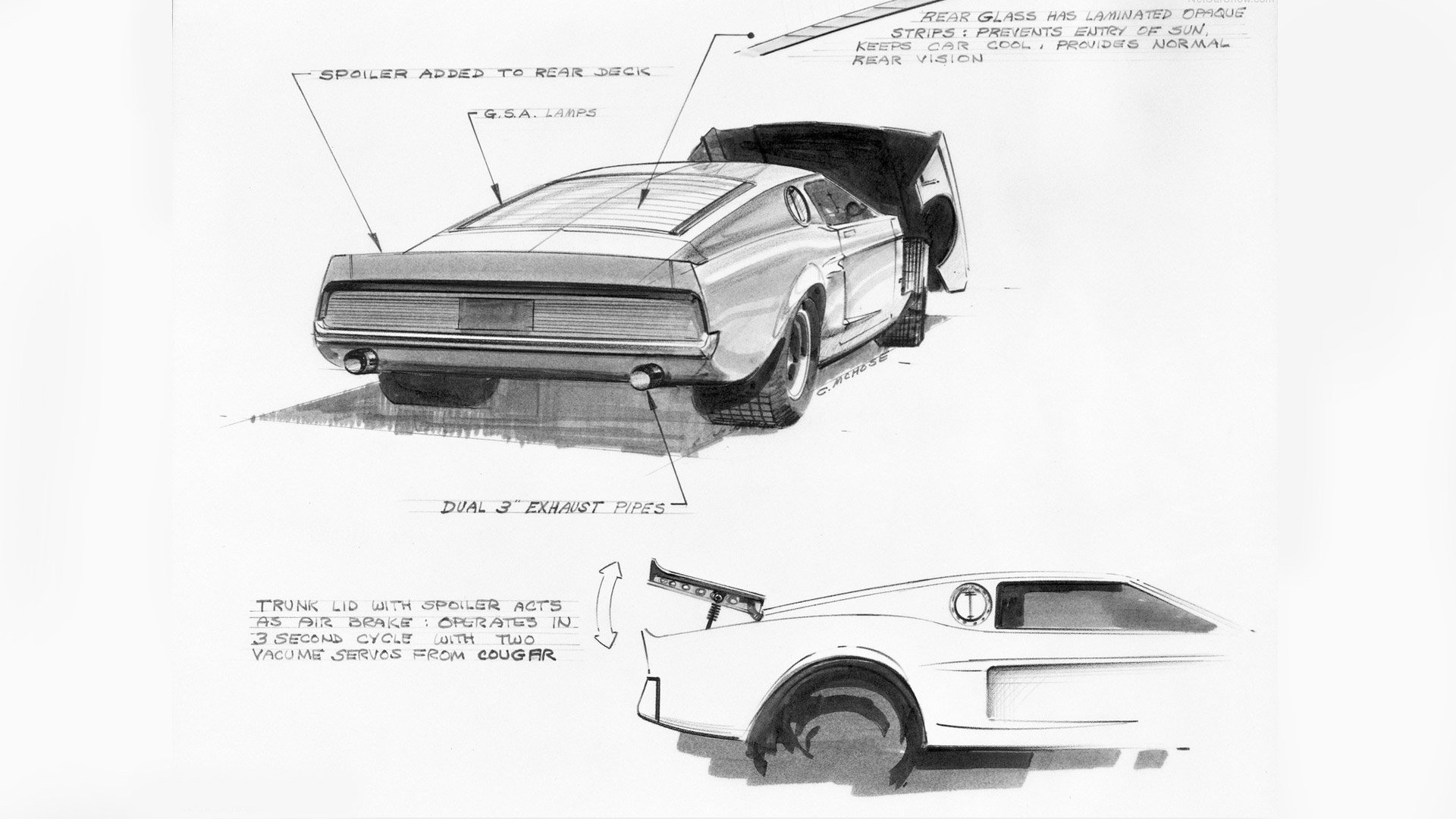 Download Vehicle 1966 Ford Mustang Mach 1 HD Wallpaper