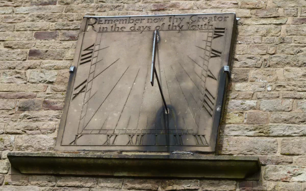  Lyme park sundial at the Cage