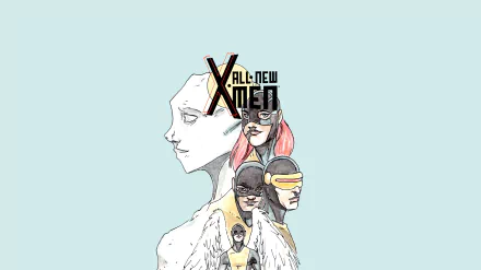 Jean Grey X-Men Marvel Girl Iceman (Marvel Comics) Beast (Marvel Comics) Angel (Marvel Comics) Warren Worthington III Cyclops (Marvel Comics) Comic All New X-Men HD Desktop Wallpaper | Background Image