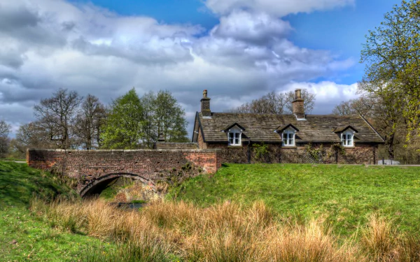 man made cottage HD Desktop Wallpaper | Background Image