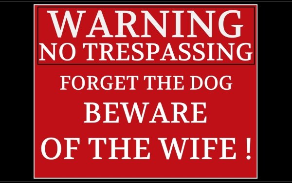 Misc Sign Funny Humor Red Warning HD Wallpaper | Background Image