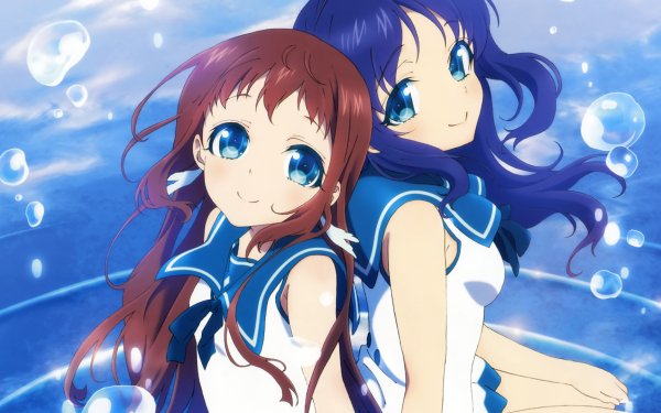 Anime Nagi no Asukara Manaka Mukaido Chisaki Hiradaira HD Wallpaper | Background Image