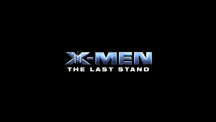 HD PC desktop wallpaper featuring the logo of the movie X-Men: The Last Stand on a black background.