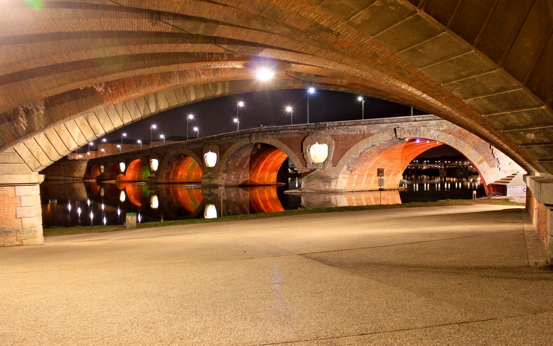 Download Man Made Pont Neuf, Toulouse HD Wallpaper