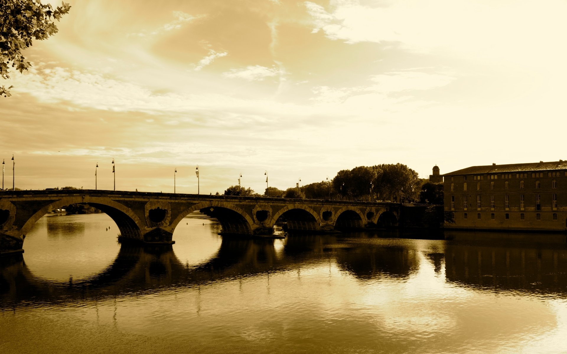 Download Man Made Pont Neuf, Toulouse HD Wallpaper
