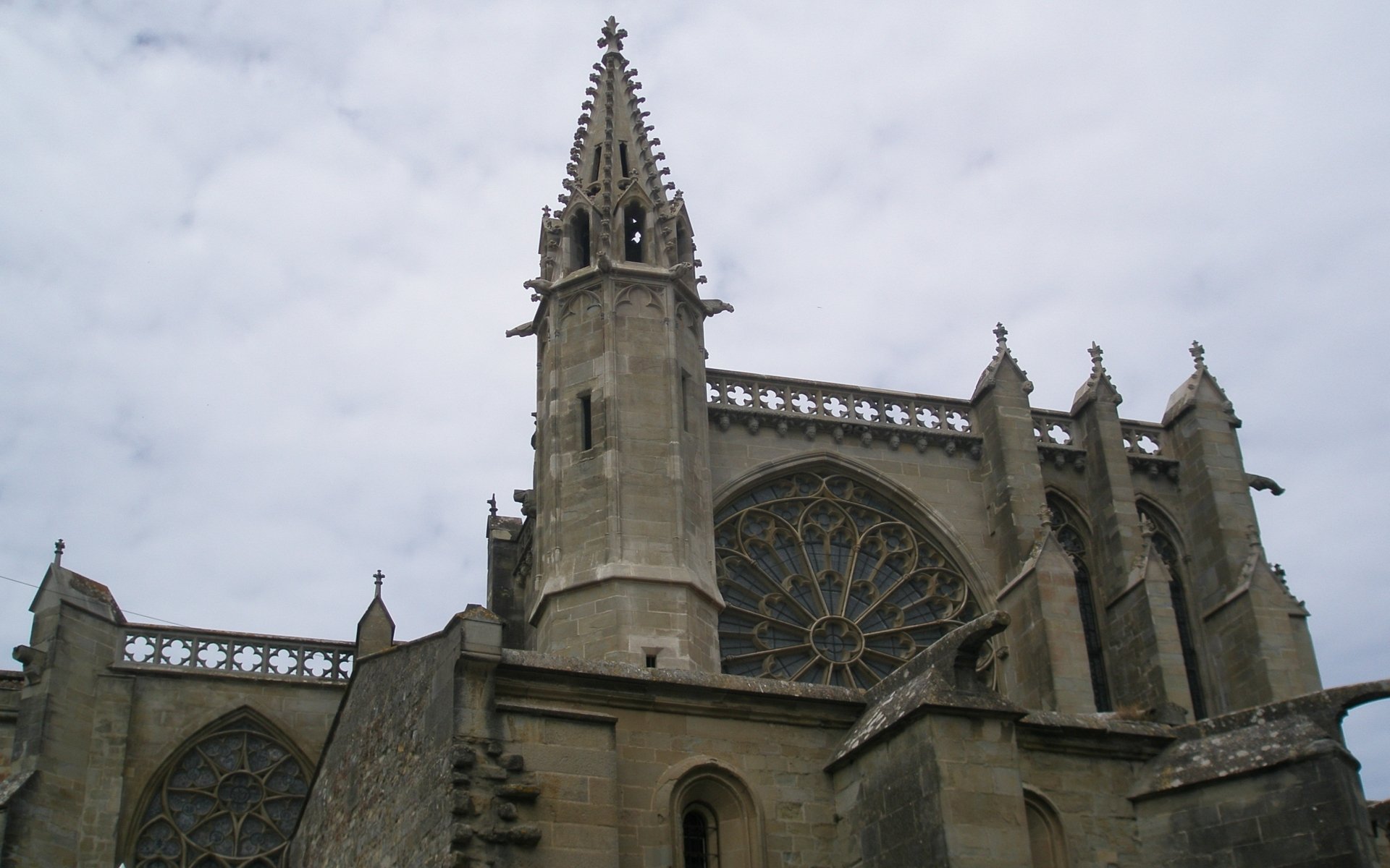Download Religious Basilica Of St. Nazaire And St. Celse, Carcassonne HD Wallpaper