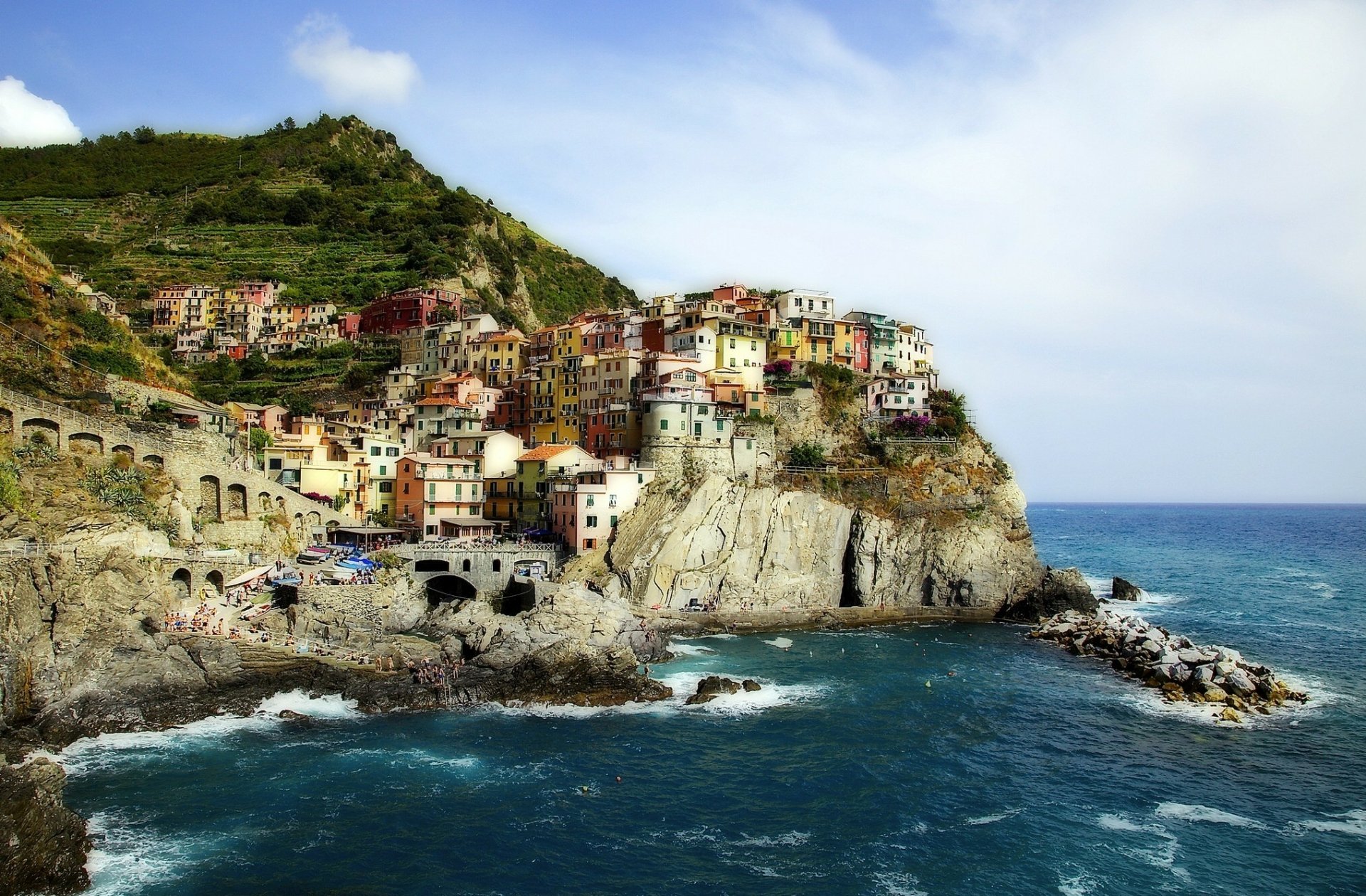 Download Italy Liguria Cinque Terre Man Made Manarola HD Wallpaper