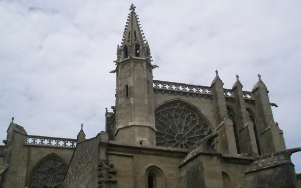 religious Basilica of St. Nazaire and St. Celse, Carcassonne HD Desktop Wallpaper | Background Image