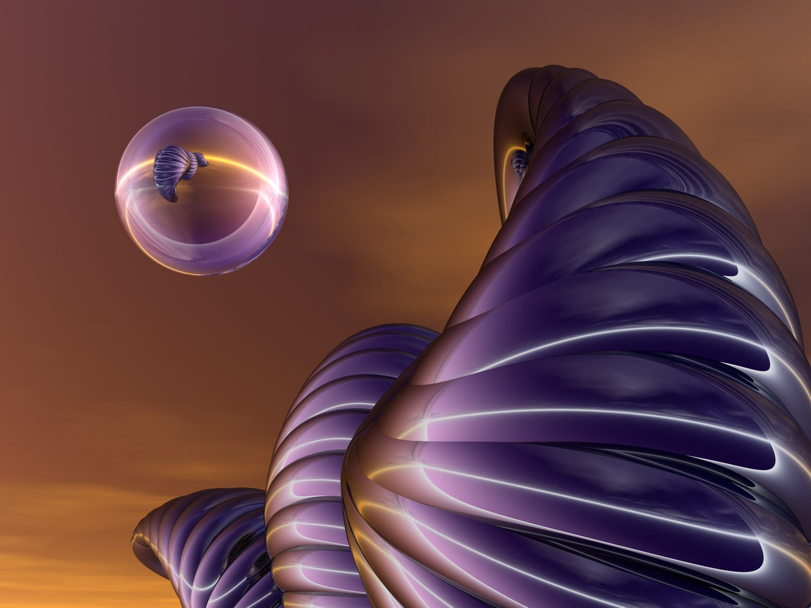 Download CGI 3D Abstract Shapes Wallpaper