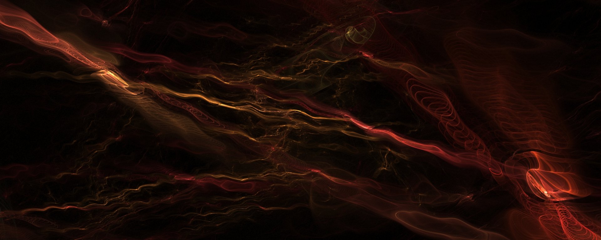 Abstract CGI wallpaper featuring vibrant textures and patterns that blend cool colors and dynamic shapes, creating a visually striking background for desktop use.
