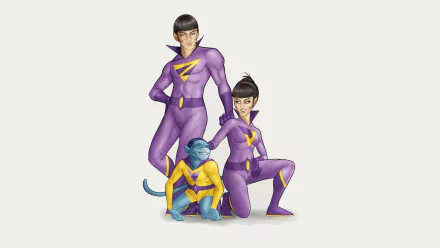 Comic wonder twins HD Desktop Wallpaper | Background Image