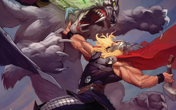 Comic Thor: God of Thunder HD Desktop Wallpaper | Background Image