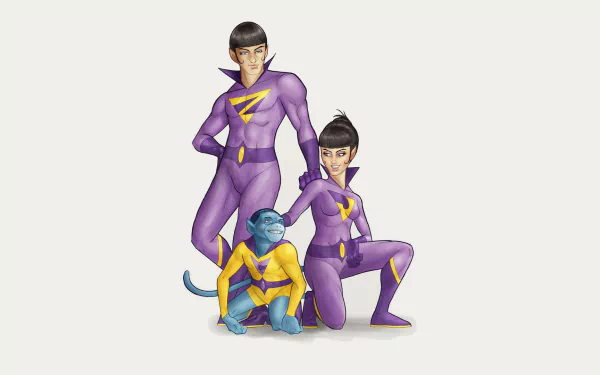 Comic wonder twins HD Desktop Wallpaper | Background Image