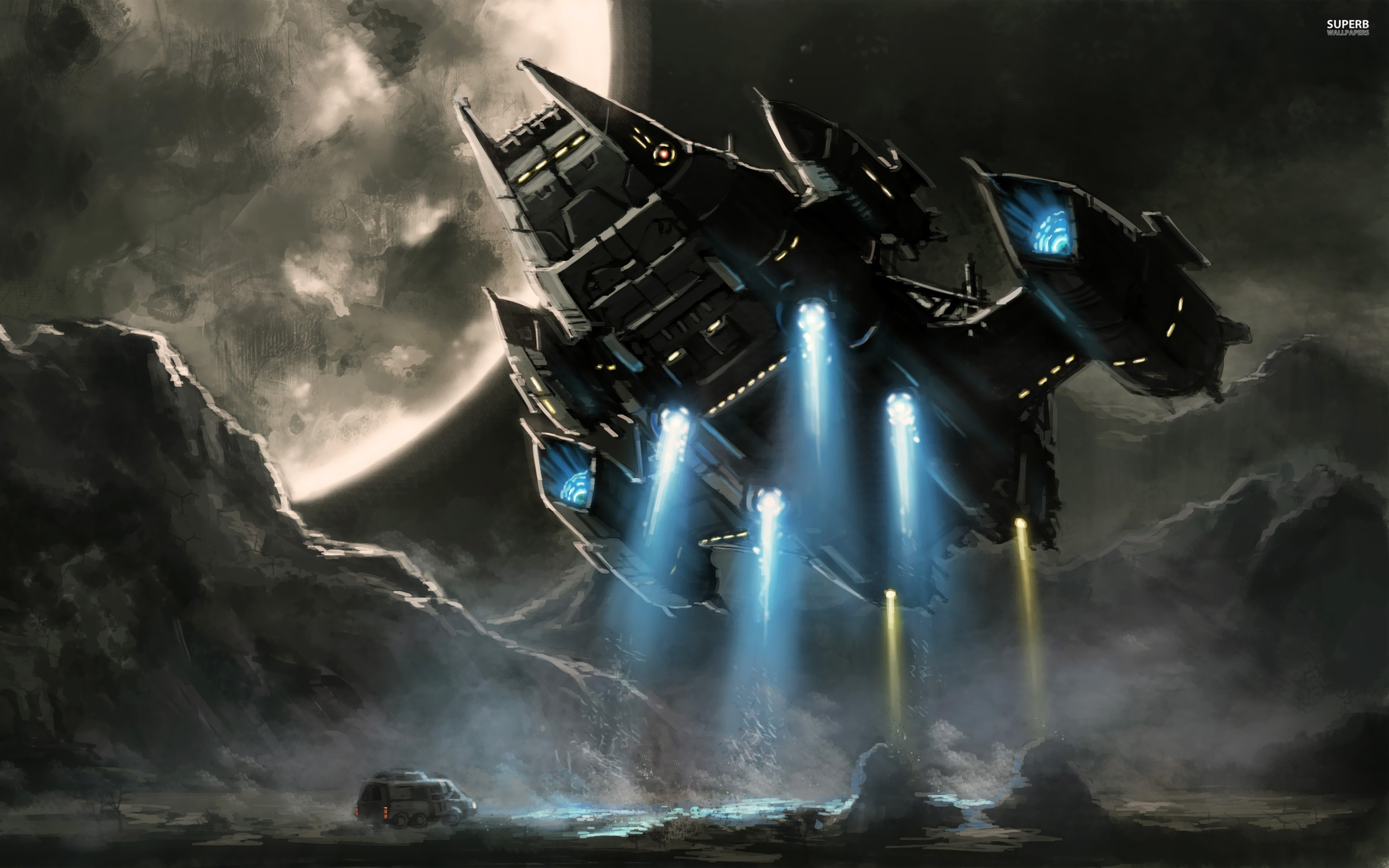Download Sci Fi Spaceship HD Wallpaper