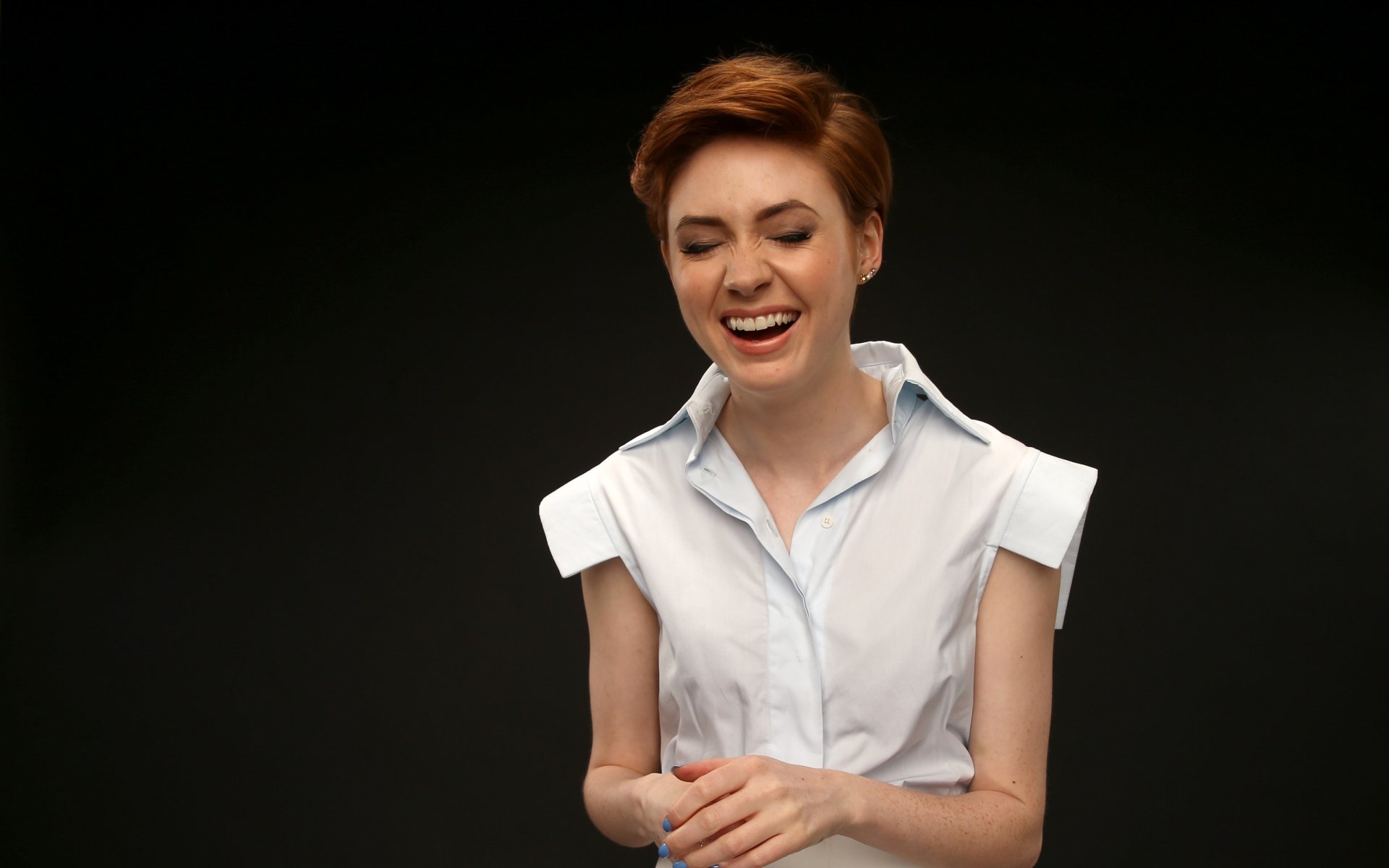 Download Scottish Actress Celebrity Karen Gillan HD Wallpaper