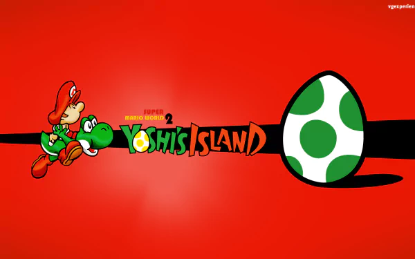 Yoshi Baby Mario video game super mario world 2: yoshi's island HD Desktop Wallpaper | Background Image