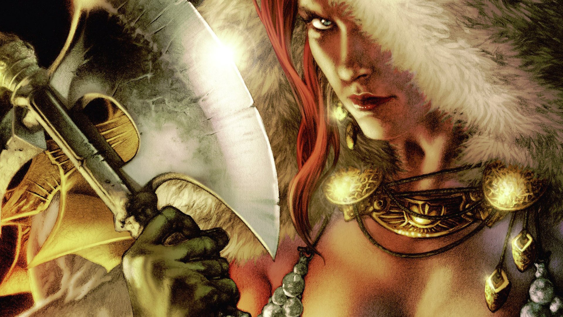 Download Comic Red Sonja HD Wallpaper