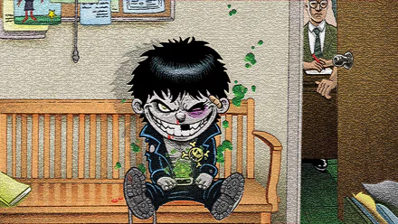 Comic Evil Ernie HD Desktop Wallpaper | Background Image