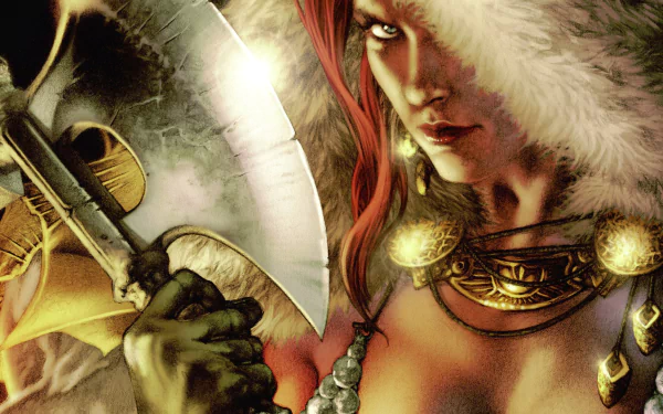 Comic Red Sonja HD Desktop Wallpaper | Background Image